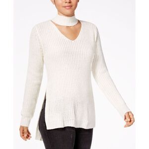 Planet Gold Juniors Cutout Turtleneck Sweater